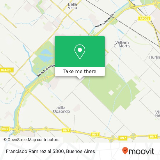 Francisco Ramirez al 5300 map