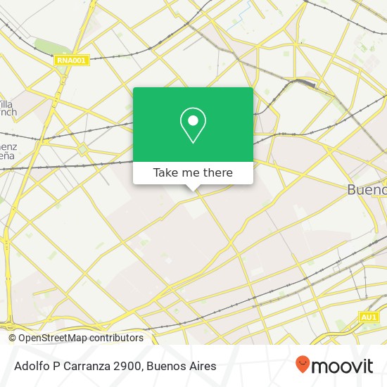 Adolfo P  Carranza 2900 map