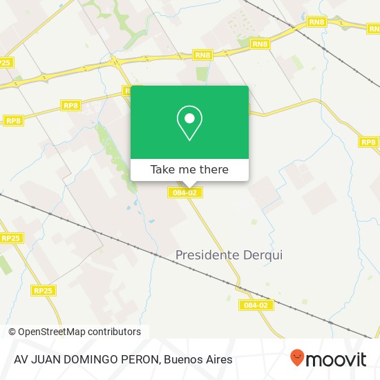 AV  JUAN DOMINGO PERON map