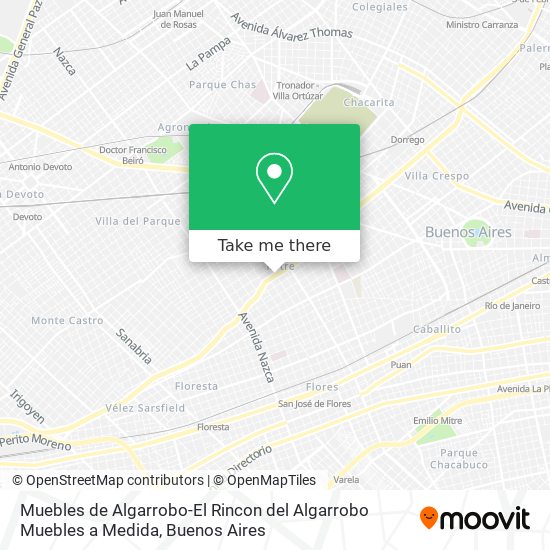 Mapa de Muebles de Algarrobo-El Rincon del Algarrobo Muebles a Medida