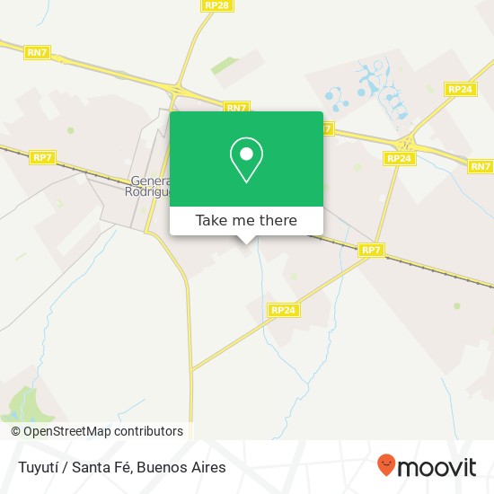 Tuyutí / Santa Fé map