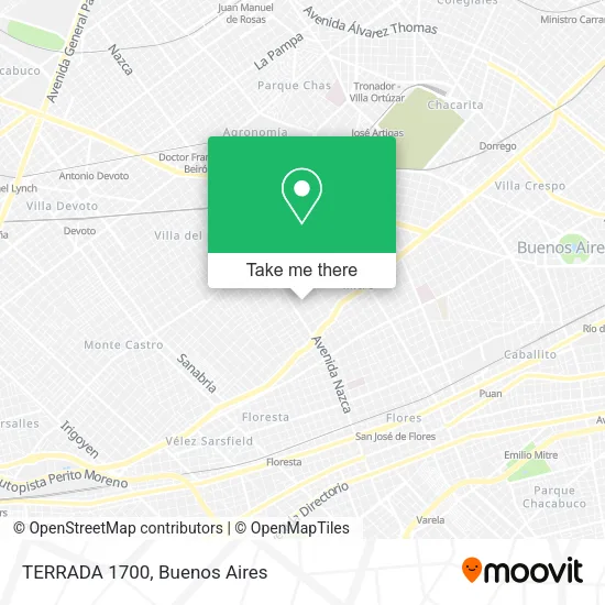 Mapa de TERRADA 1700