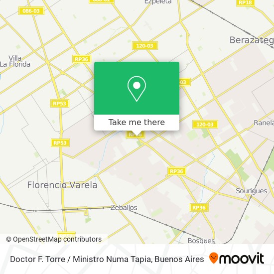 Mapa de Doctor F. Torre / Ministro Numa Tapia