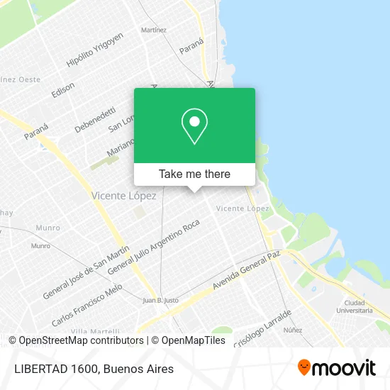 Mapa de LIBERTAD 1600