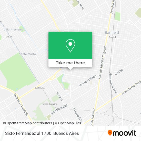 Sixto Fernandez al 1700 map