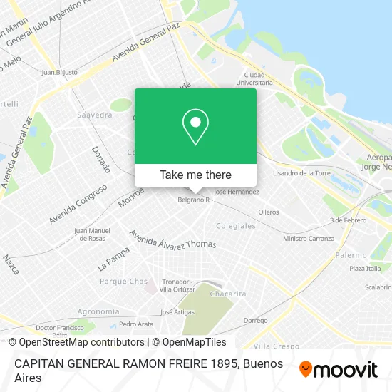 CAPITAN GENERAL RAMON FREIRE 1895 map