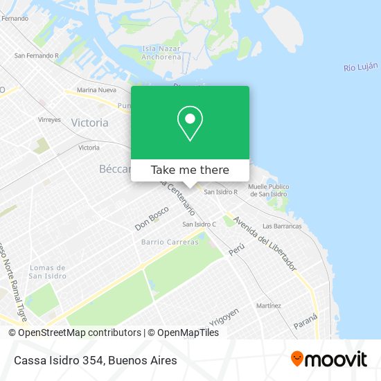 Mapa de Cassa Isidro 354