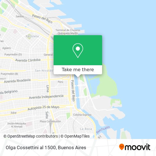 Olga Cossettini al 1500 map