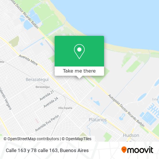 Calle 163 y 78 calle 163 map