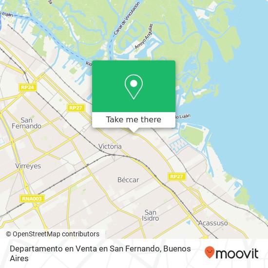 Departamento en Venta en San Fernando map