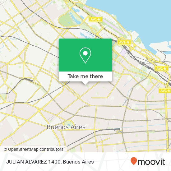 Mapa de JULIAN ALVAREZ 1400