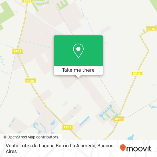 Mapa de Venta   Lote a la Laguna Barrio La Alameda