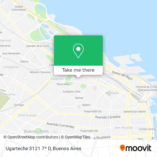Ugarteche 3121 7º D map