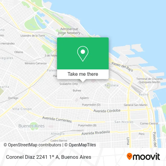 Coronel Diaz 2241 1º A map