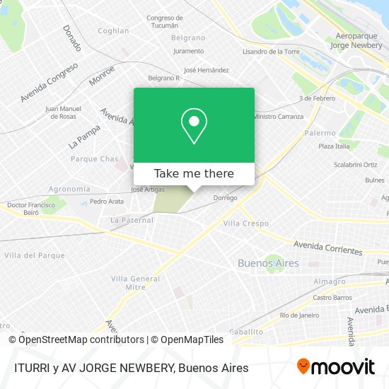 ITURRI y AV JORGE NEWBERY map