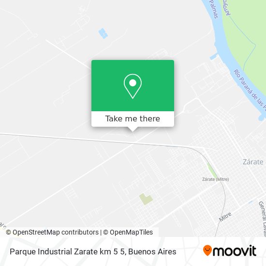 Mapa de Parque Industrial Zarate km 5 5
