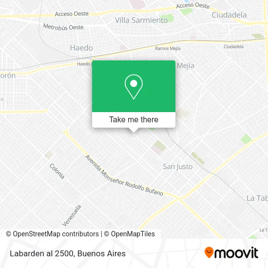 Mapa de Labarden al 2500