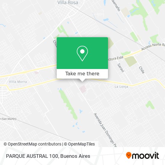 PARQUE AUSTRAL 100 map