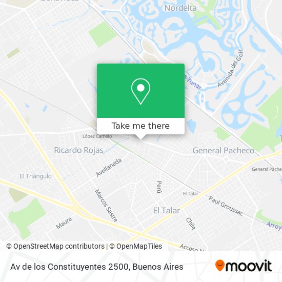 Av de los Constituyentes 2500 map