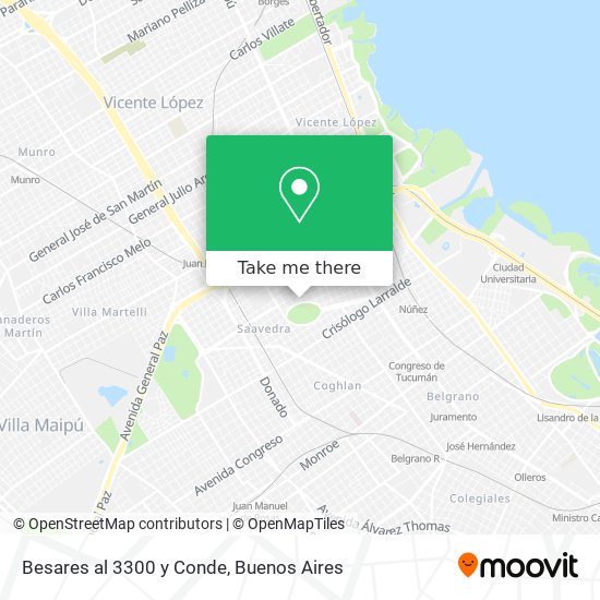 Besares al 3300 y Conde map