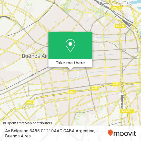Av  Belgrano 3455  C1210AAC CABA  Argentina map