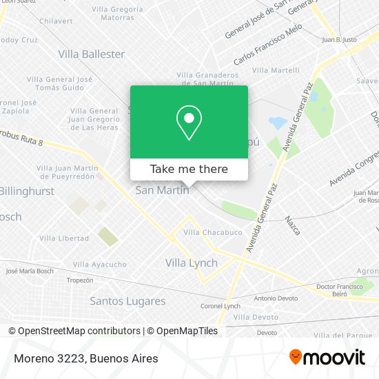 Moreno 3223 map