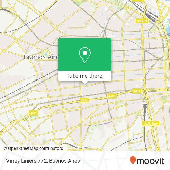 Virrey Liniers 772 map