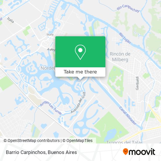 Barrio Carpinchos map