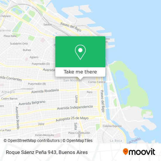 Mapa de Roque Sáenz Peña 943