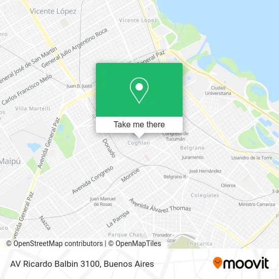 AV  Ricardo Balbin  3100 map