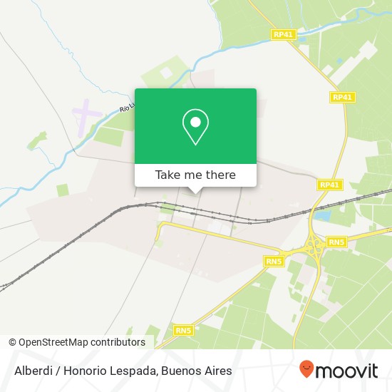 Alberdi / Honorio Lespada map