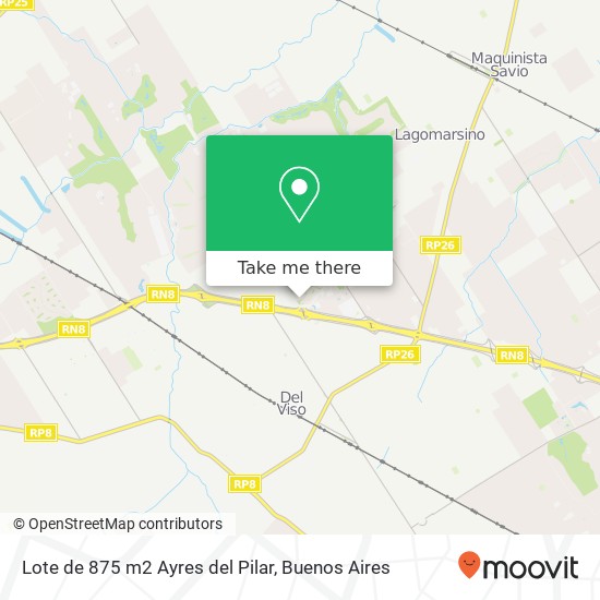 Lote de 875 m2    Ayres del Pilar map