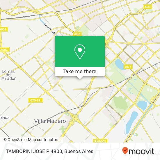 TAMBORINI  JOSE P  4900 map