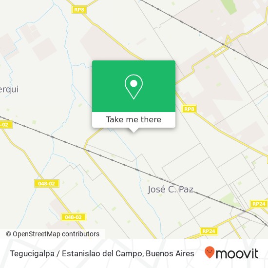 Tegucigalpa / Estanislao del Campo map