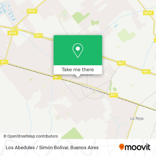 Los Abedules / Simón Bolívar map