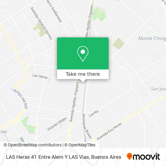 LAS Heras 41 Entre Alem Y LAS Vias map