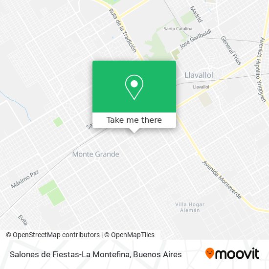 Mapa de Salones de Fiestas-La Montefina