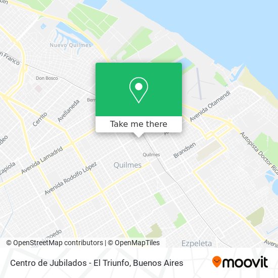 Centro de Jubilados - El Triunfo map