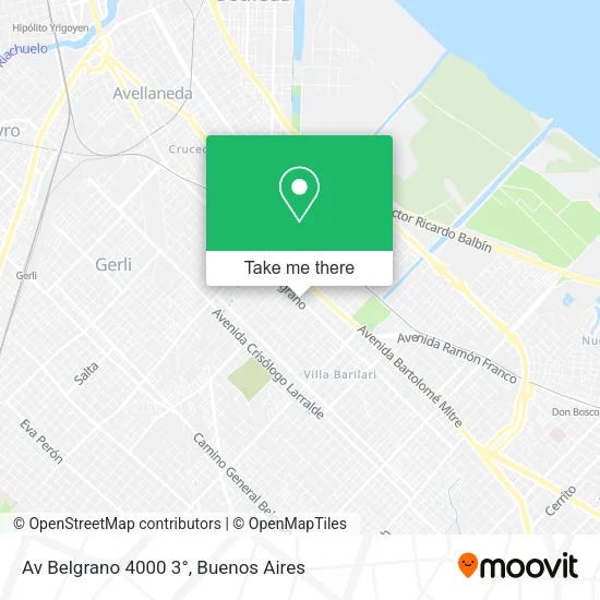 Mapa de Av Belgrano  4000 3°