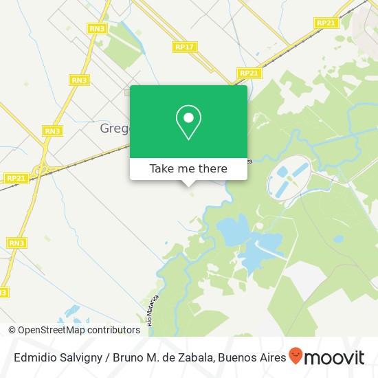 Edmidio Salvigny / Bruno M. de Zabala map