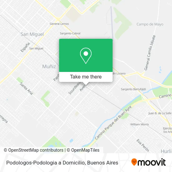 Mapa de Podologos-Podologia a Domicilio