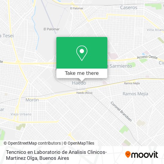 Tencnico en Laboratorio de Analisis Clinicos-Martinez Olga map