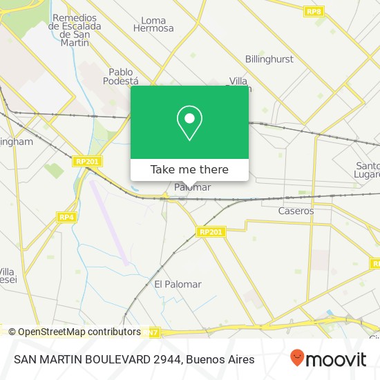 Mapa de SAN MARTIN BOULEVARD 2944