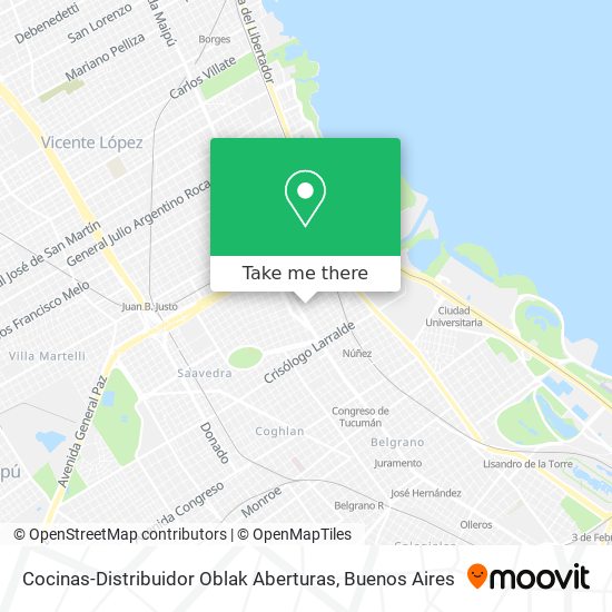 Cocinas-Distribuidor Oblak Aberturas map
