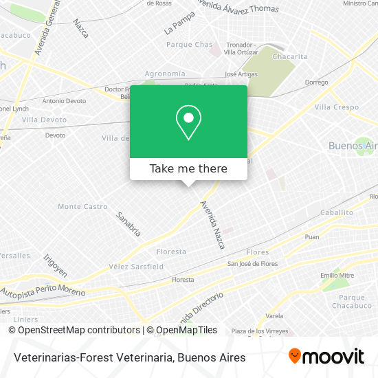 Mapa de Veterinarias-Forest Veterinaria