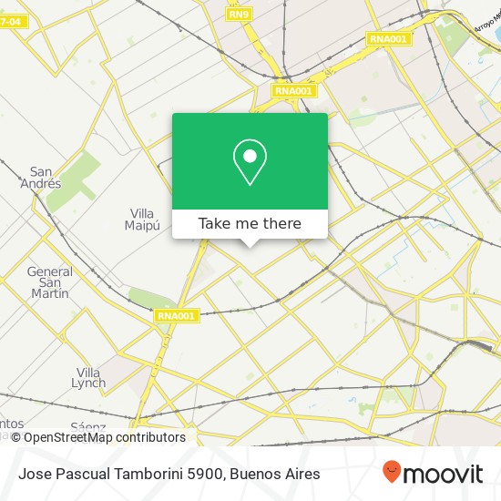 Jose Pascual Tamborini 5900 map