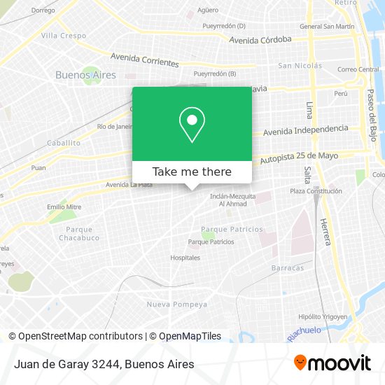 Juan de Garay  3244 map
