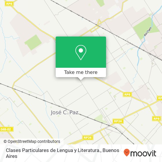 Clases Particulares de Lengua y Literatura. map