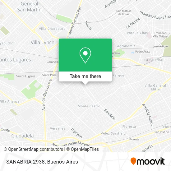 SANABRIA 2938 map