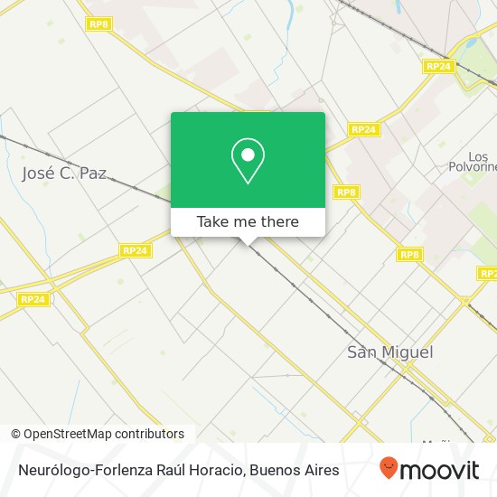 Neurólogo-Forlenza Raúl Horacio map